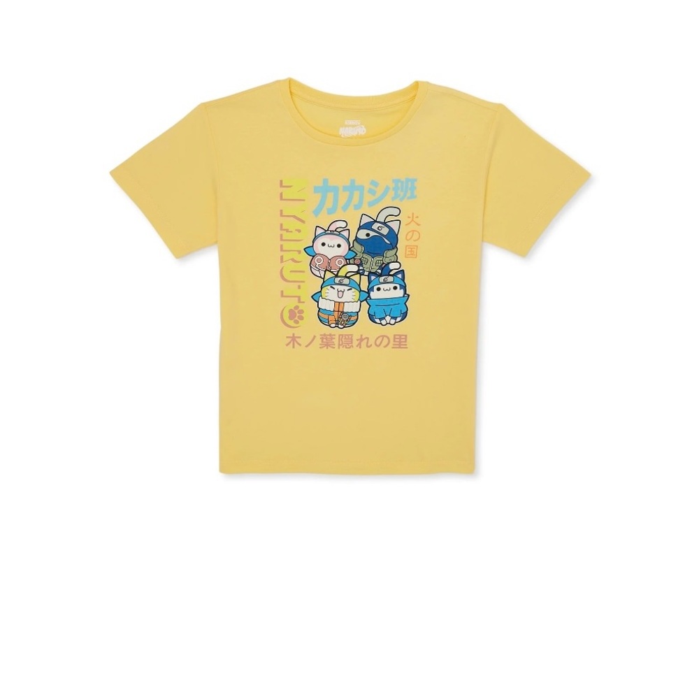 Viz Media Girls Naruto Team Nana Graphic T-shirt Size Small (6/6x) NEW